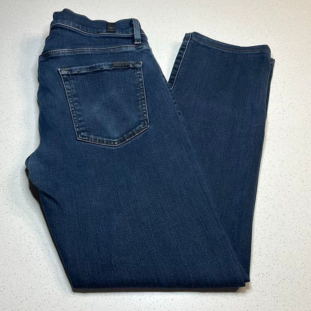 7 for all Mankind Luxe Sport Bob Slimmy Blue Jeans Size 34x32
